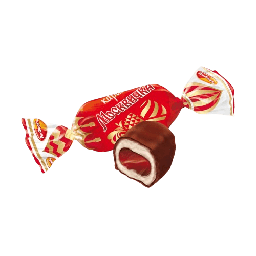 (016) Caramel in glaze "Moskvichka" 1kg.