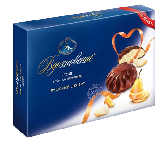 (433) Zephyr "Vdohnovenye" in dark chocolate pear parfait, 245 g