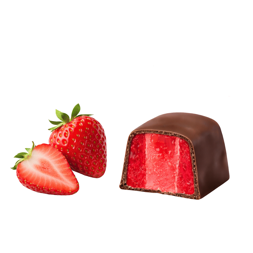 (864) Bon Roll CHOCONOLAS MILK STRAWBERRY 100g