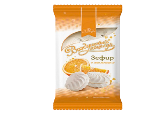 (818) Airy Kiss Marshmallow with Orange, 250g