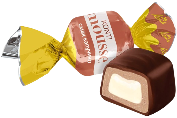 (UA258) «Konti-mousse» cappuccino flavour candies