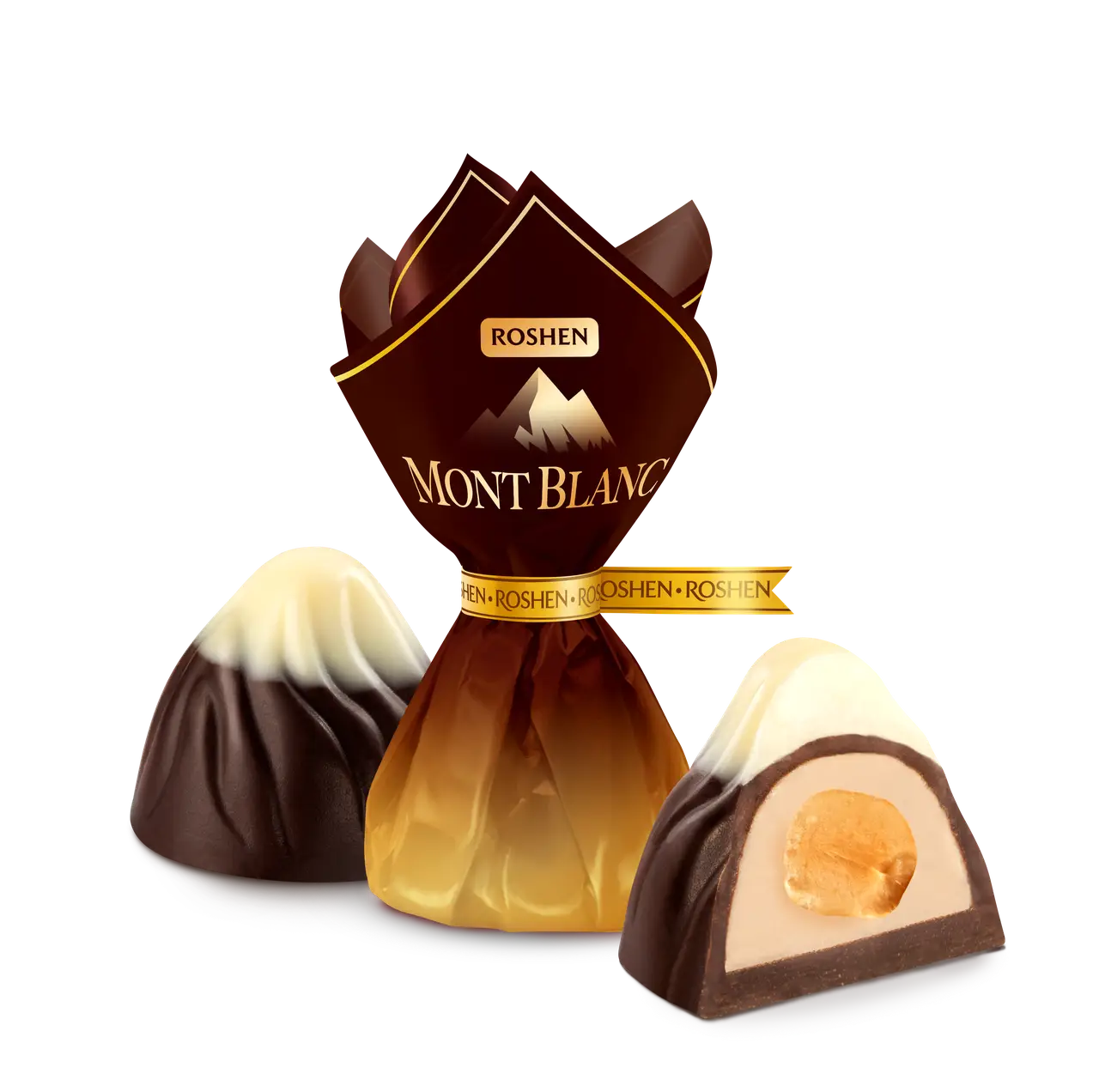 (UA109) Roshen Mont Blanc with a whole hazelnut