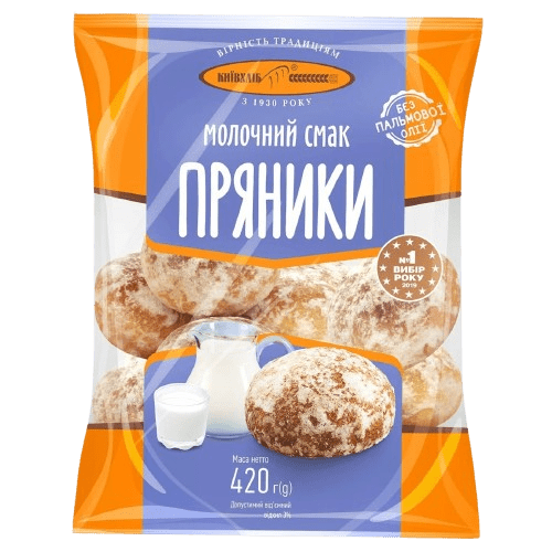 (UA144) Pryaniki with milk taste 420 gr - PLANET OF SWEETS - Pack (420g) - UA144