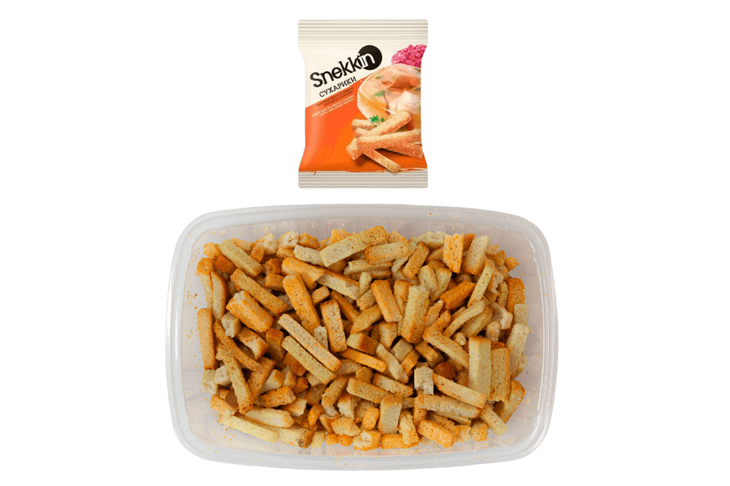 (UA189) Wheat - rye crackers - Snekkin, aspic and horseradish flavor 210g - PLANET OF SWEETS - Box 210g - UA189