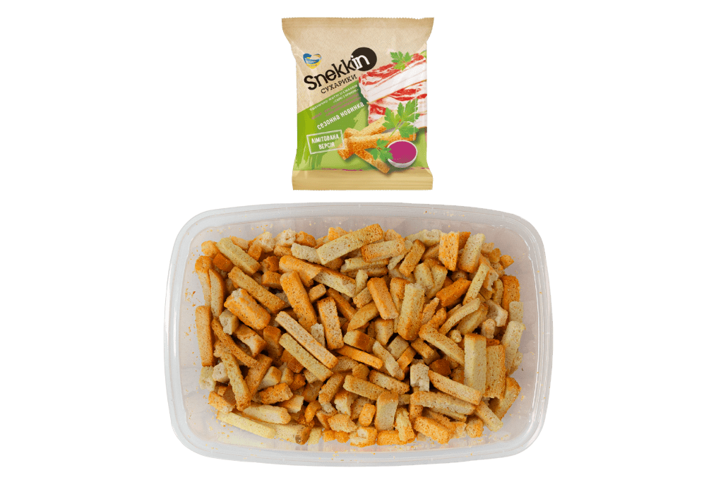 (UA191) Snekkin wheat - rye crackers with lard flavor and horseradish 210g - PLANET OF SWEETS - Box 210g - UA191