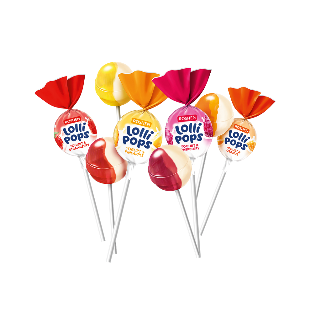 (UA020) LolliPops with yoghurt flavors (5 pcs)