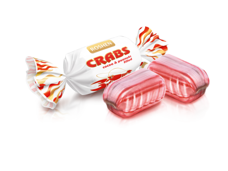 Roshen Rachki – Ukrainian caramel candies with chocolate and peanut filling – chewy sweets and traditional Ukrainian candies by Roshen