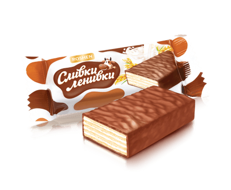 (UA041) Slivki Lenivki wafer bars - PLANET OF SWEETS - 100g - UA041