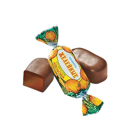 (348) Jelly with orange taste