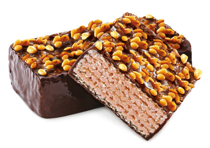 (709) WAFER CAKE BABAYEVSKAYA BELOCHKA WITH CARAMELIZED NUTS 220 gr - PLANET OF SWEETS - Desserts - Box 220 gr - 709