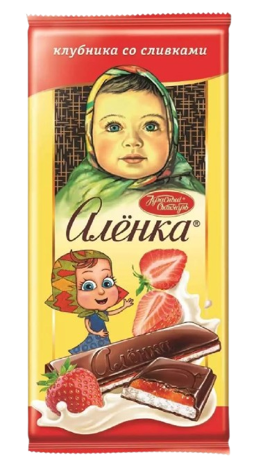 (876) Alenka Strawberry & Cream Chocolate – 87g