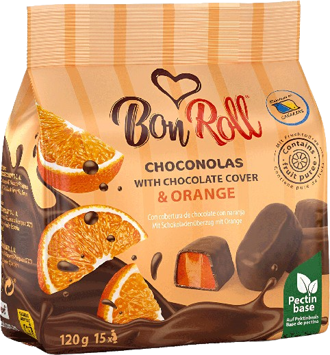 (836) Bon Roll Dark Choconolas ORANGE 80g