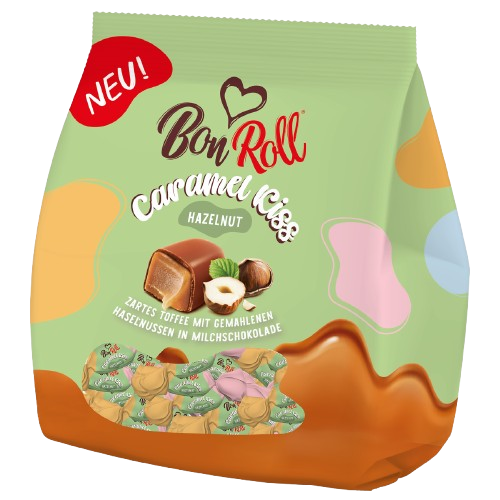 (841) Bon Roll Caramel Kiss Hazelnut 120g