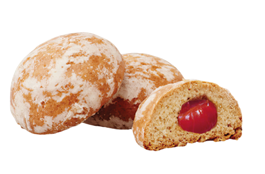 Delicia– Ukrainian gingerbread with cherry filling – soft fruit-filled pastries and traditional sweets from Ukraine