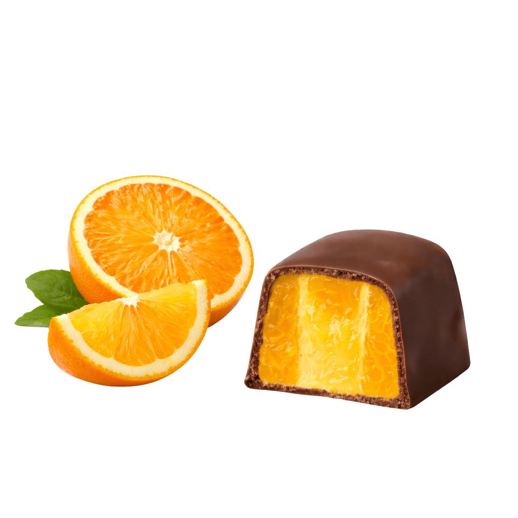 (862) Bon Roll CHOCONOLAS MILK ORANGE 100g