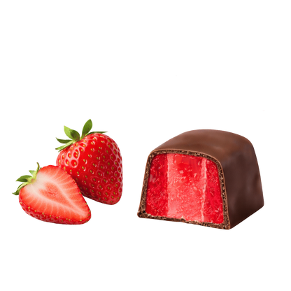 (864) Bon Roll CHOCONOLAS MILK STRAWBERRY 100g
