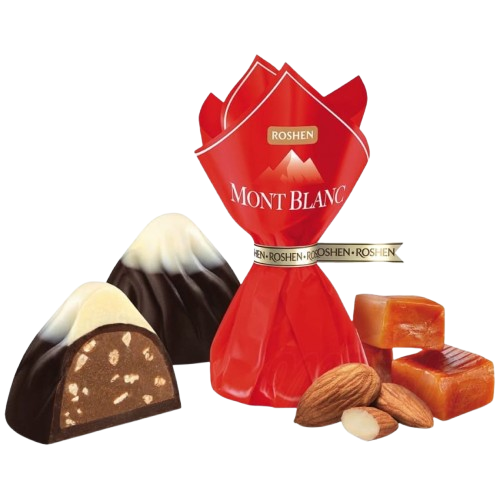(UA288) Roshen "Mont Blanc" with caramelized almonds