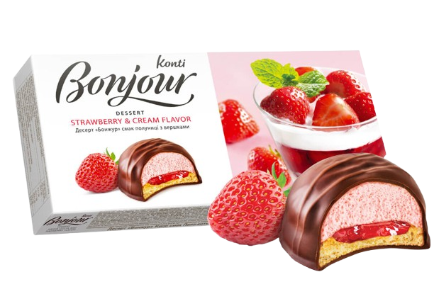(UA265) Desert Bonjour KONTI strawberries and cream taste