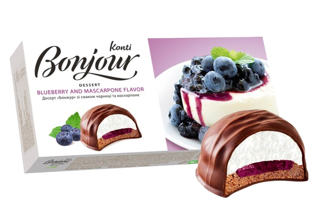 (UA266) Desert Bonjour KONTI Blueberry and Mascarpone Flavour