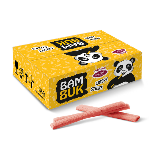 AVK BAM-BUK Strawberry & Cream – Ukrainian chocolate candies with wafer and strawberry cream filling