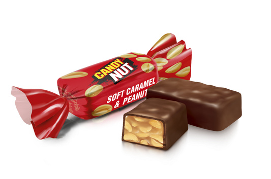 (UA281) Roshen Candy Nut / Caramel / Peanut.