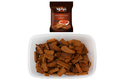Fried rye croutons adzhika flavor 195g – Ukrainian snacks