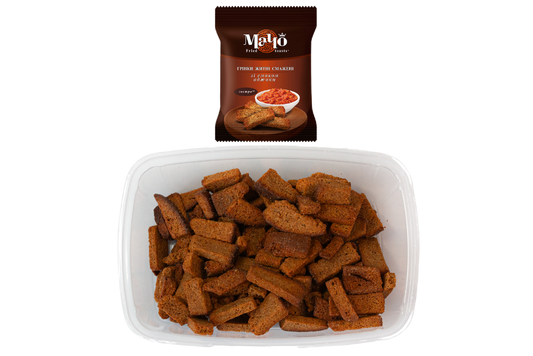Fried rye croutons adzhika flavor 195g – Ukrainian snacks