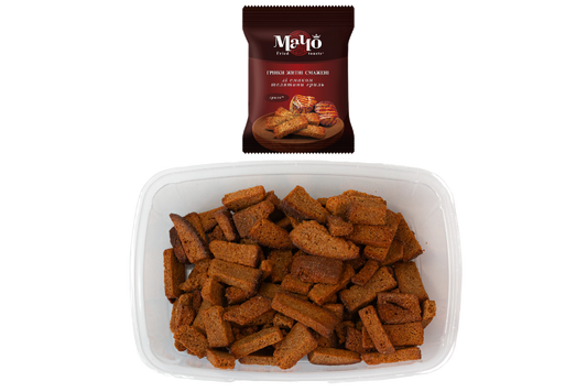 Fried rye croutons grilled veal flavor 195g – Ukrainian snacks