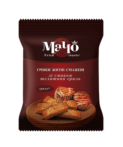 Fried rye croutons grilled veal flavor 195g – Ukrainian snacks