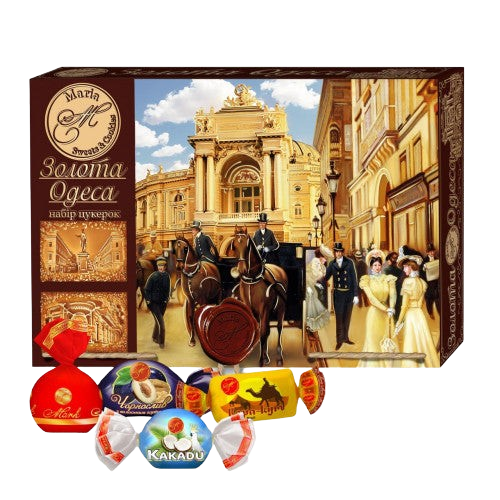 Golden Odessa Candy Set 500g – Ukrainian assorted sweets with rich and decadent flavors