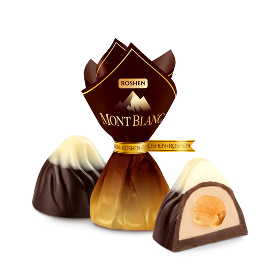 (UA109) Roshen Mont Blanc with a whole hazelnut
