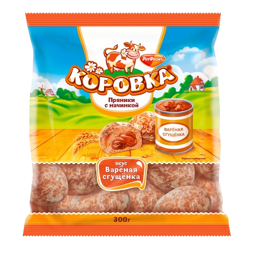(769) Korovka pryaniki with filling Boiled condensed milk 300 gr.