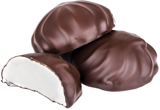 Rodina Glazed Vanilla Zephyr – Ukrainian vanilla marshmallow covered in chocolate glaze – made with apple purée and natural pectin

