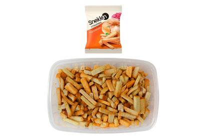 Snekkin wheat-rye croutons kholodets and horseradish flavor 210g – Ukrainian crispy snacks