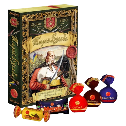 Souvenir Candy Set "Taras Bulba" 500g – Ukrainian assorted candies for gifts and treats