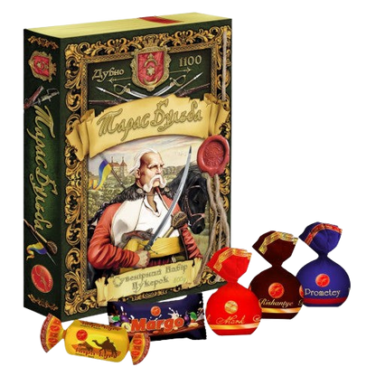 Souvenir Candy Set "Taras Bulba" 500g – Ukrainian assorted candies for gifts and treats