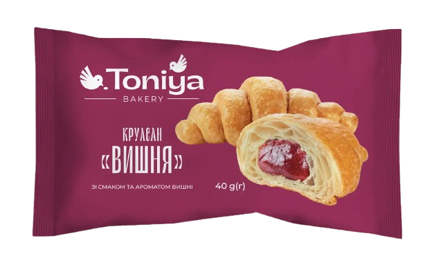 (UA277) Croissant Toniya with cherry filling 40g