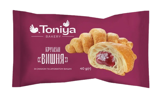 (UA277) Croissant Toniya with cherry filling 40g