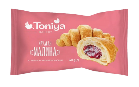 (UA278) Croissant Toniya with raspberry filling