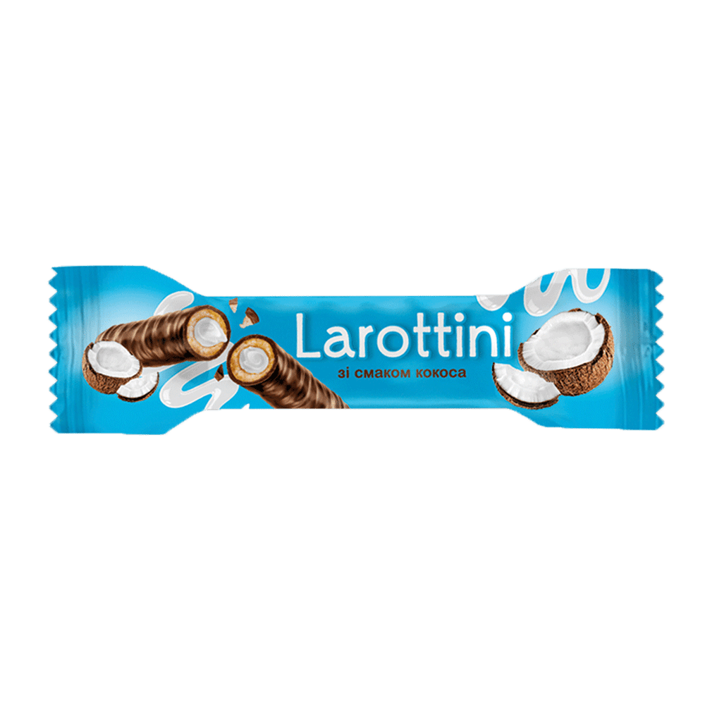 (UA113) Larottini with coconut flavor - PLANET OF SWEETS - Wafer - 100 gr - UA113