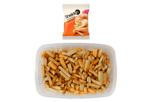 (UA189) Wheat - rye crackers - Snekkin, aspic and horseradish flavor 210g - PLANET OF SWEETS - Box 210g - UA189