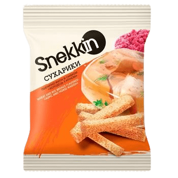 (UA189) Wheat - rye crackers - Snekkin, aspic and horseradish flavor 210g - PLANET OF SWEETS - Box 210g - UA189