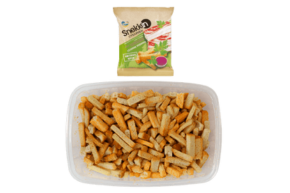 (UA191) Snekkin wheat - rye crackers with lard flavor and horseradish 210g - PLANET OF SWEETS - Box 210g - UA191