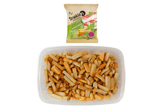 (UA191) Snekkin wheat - rye crackers with lard flavor and horseradish 210g - PLANET OF SWEETS - Box 210g - UA191