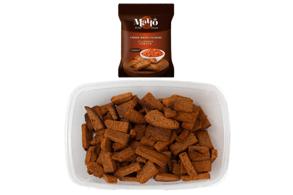 (UA196) Fried rye croutons with adjika flavor Weight 195g. - PLANET OF SWEETS - Box 195g - UA196