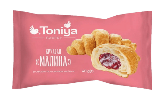 (UA278) Croissant Toniya with raspberry filling.
