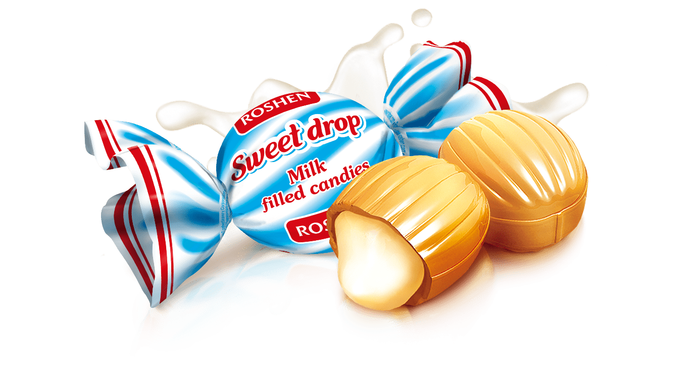 (UA018) Molochnaya kaplya (Milk drop) 1KG package - PLANET OF SWEETS - 1000g - 1KGUA018